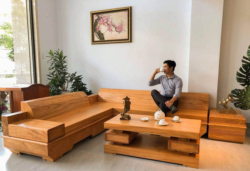 Sofa được làm từ gỗ Poplar